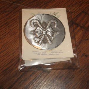 Wendell August pewter Christmas ornament Candy Canes